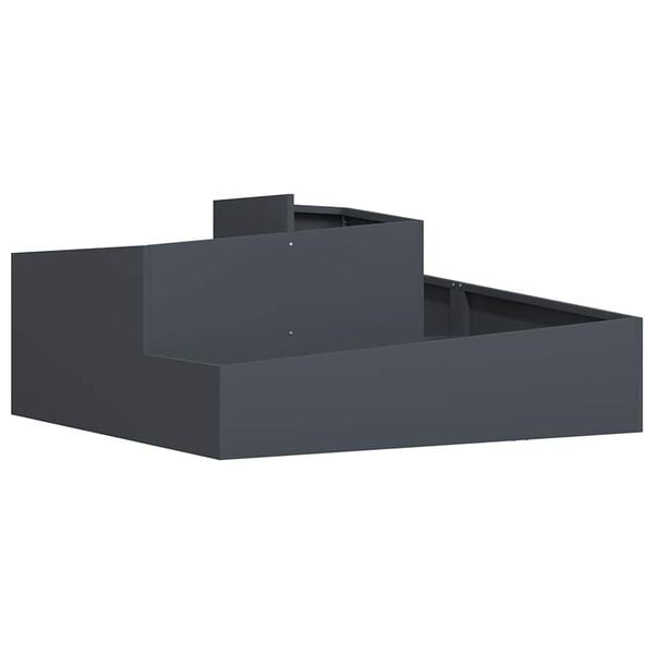vidaXL Garden Planter Anthracite 100 x 100 x 50 cm Cold-rolled Steel
