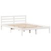 vidaXL Bed Frame with Headboard without Mattress White 120x200 cm