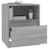 vidaXL Bedside Cabinet Grey Sonoma 40x40x50 cm Engineered Wood