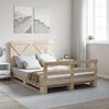 vidaXL Bed Frame without Mattress with Headboard 160x200 cm Solid Wood