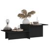 vidaXL Coffee Table Black 111.5x50x33 cm Engineered Wood