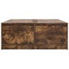 vidaXL Coffee Table with Drawers Smoked Oak 100x100x40 cm