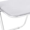 vidaXL Folding Chair 8 pcs White 48 x 43.5 x 81 cm Faux Leather