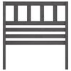 vidaXL Bed Headboard Grey 106x4x100 cm Solid Wood Pine