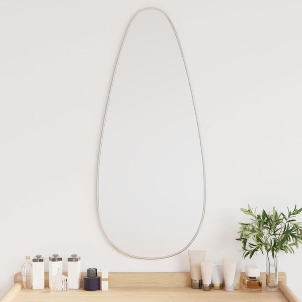 vidaXL Wall Mirror Silver 80x35 cm