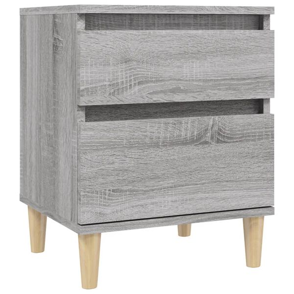 vidaXL Bedside Cabinet Grey Sonoma 40x35x50 cm