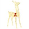 vidaXL 3D Christmas Reindeer LOVIISA 110 LEDs Warm White