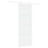 vidaXL Sliding Door 78 x 211 cm Engineered Wood White