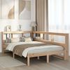 vidaXL Bookcase Bed without Mattress 120x200 cm Solid Wood Pine