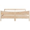 vidaXL Bed Frame with Headboard 180x200 cm Super King Solid Wood Pine