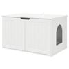 vidaXL Cat House White 85 x 55 x 50 cm Engineered Wood