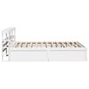vidaXL Bed Frame with Headboard White 140x190 cm Solid Wood Pine