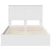 vidaXL Storage Bed with Headboard White 120 x 200 cm Engineered Wood
