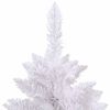 vidaXL Artificial Hinged Christmas Tree White 240 cm PVC and Steel