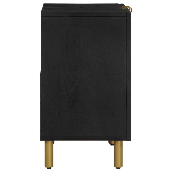 vidaXL Bathroom Sink Cabinet Black 62x33x58 cm Engineered Wood