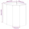 vidaXL Corner Planter Rusty 30 x 30 x 35 cm Weathering steel