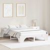 vidaXL Bed Frame White 140 x 200 cm Solid Pine Wood