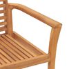 vidaXL Dining Chair 2 pcs Brown 62.5 x 54. x 95.5 cm Solid Teak Wood