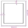 vidaXL Bathroom Countertop 40x40x(2-4) cm Untreated Solid Wood