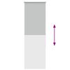 vidaXL Roller Blind Blackout Light Grey 50x130 cm Fabric Width 45.7 cm Polyester