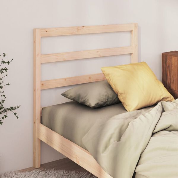 vidaXL Bed Headboard 96x4x100 cm Solid Wood Pine