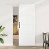 vidaXL Sliding Door White 83 x 211 cm Solid Pine Wood
