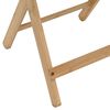 vidaXL Kitchen Table Folding Manual Natural 40 x 30 x 53.5 cm Bamboo