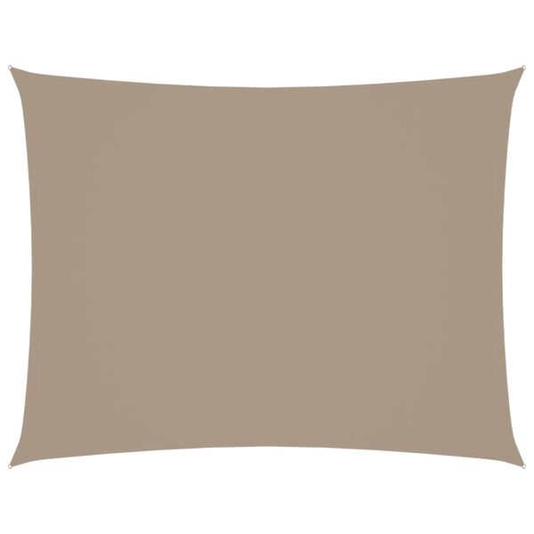 vidaXL Sunshade Sail Oxford Fabric Rectangular 2x3.5 m Taupe