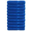 vidaXL Premium Sauna Towels "SOLUND" 10 pcs Blue 80x200 cm 600 gsm
