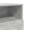 vidaXL Bedside Cabinet with 2 Drawers Concrete Grey 36x36x68 cm
