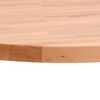 vidaXL Table Top &Oslash;70x4 cm Round Solid Wood Beech