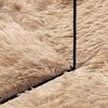 vidaXL Shaggy Rug High Pile NAVARRA Beige 100x100 cm Polyester