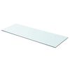 vidaXL Glass Panel | Clear | Tempered glass | 80x30 cm | Durable | Glass Shelf