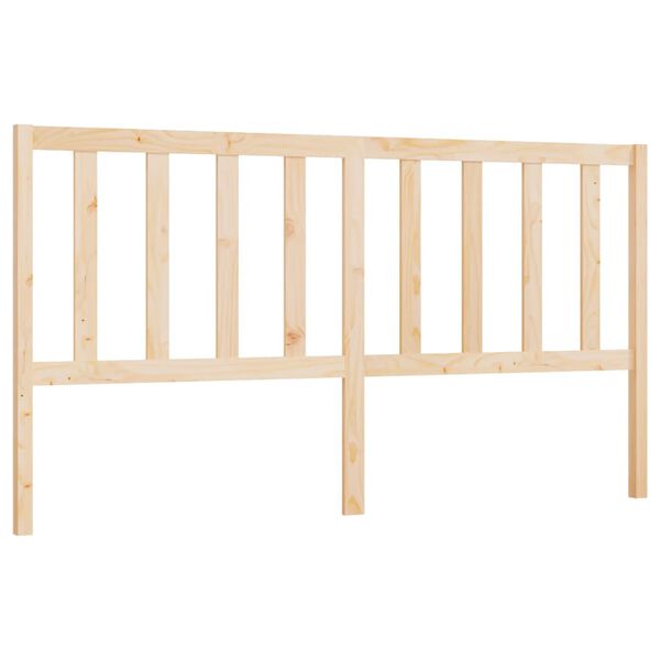 vidaXL Bed Headboard 186x4x100 cm Solid Wood Pine
