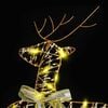 vidaXL LED Reindeers with 40 LEDs 2 pcs Warm White PET