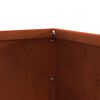 vidaXL Lawn Edging 6 pcs Rusty 60 x 60 x 13 cm Weathering Steel