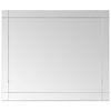 vidaXL Wall Mirror | Transparent | Glass | 80 x 60 cm | Minimalistic