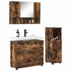 vidaXL Bathroom Furniture Set with Drawer with Shelf 3 pcs Smoked Oak