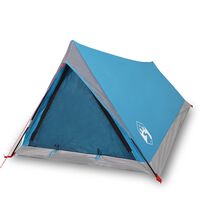 vidaXL Camping Tent 2 Persons Blue 200x120x88/62 cm 185T Taffeta