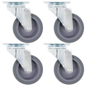 vidaXL Swivel Casters 4 pcs 75 mm