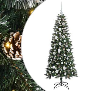 vidaXL Artificial Christmas Tree with 150 LEDs with Stand Green 150 cm