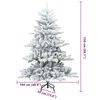 vidaXL Artificial Hinged Christmas Tree with 150 LEDs 150 cm PVC