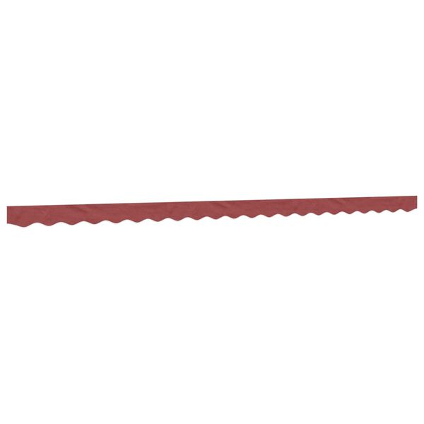 vidaXL Replacement Fabric for Awning Valance Burgundy Stripe 5 m