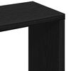 vidaXL Wall Shelf Black Oak 36x16x90 cm Engineered Wood