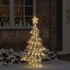vidaXL Christmas Tree with 120 LEDs Warm white 120 cm PET