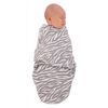 Bo Jungle Wrap Swaddling Blanket Grey and White Tiger S
