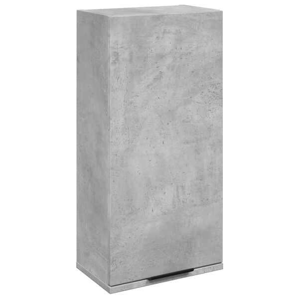 vidaXL Wall-mounted Bathroom Cabinet Concrete Grey 32x20x67 cm