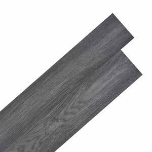 vidaXL Flooring Planks Black and White 5.02 m&sup2; 36 pcs PVC