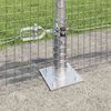 vidaXL Fence Post Silver 100 x 0.6 m (25 x 25 mm mesh) Steel