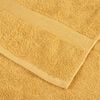 vidaXL Premium Towels "SOLUND" 10 pcs Gold 100x200 cm 600 gsm
